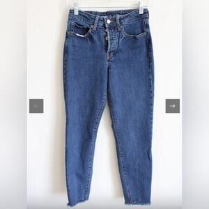 Old Navy O.G. Straight Leg High Rise Button-Fly Denim Blue Jeans Girl’s Size 16